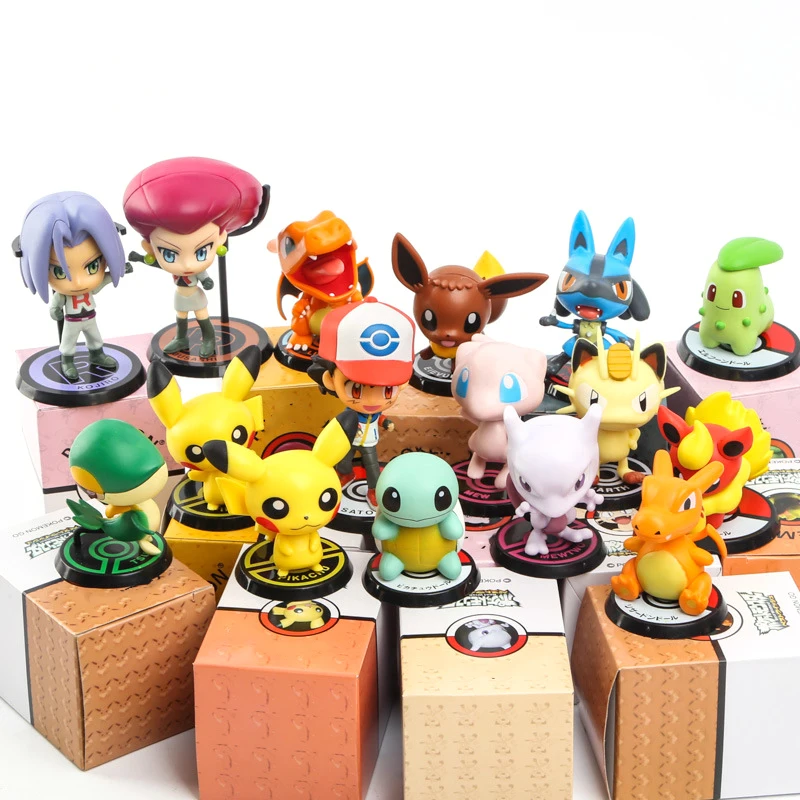6 шт./компл. takara tomy pokemon figura игрушка 5-10 см с коробкой Аниме Покемон Фигурки ПВХ экшн figfure Модель Кукла, набор игрушек подарок для детей