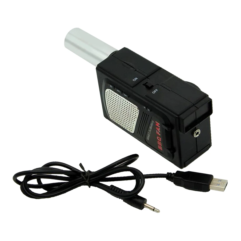DC 5V портативный вентилятор для барбекю воздуходувка с USB кабелем наружного