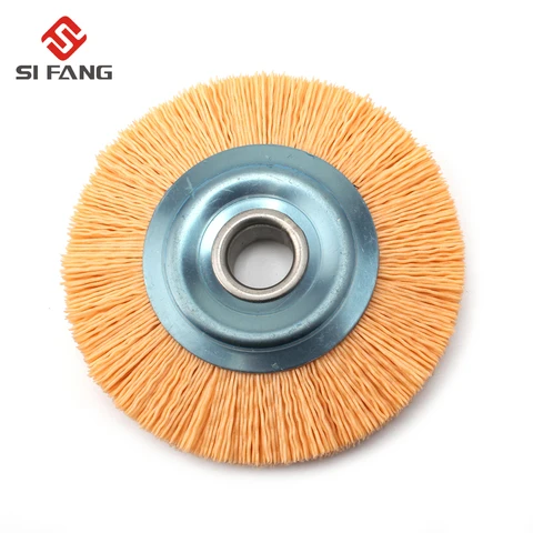 Abrasiva da Roda do Fio de Náilon Escova Diâmetro Furo Polonês Moedor Banco 240 Grit 4 16mm