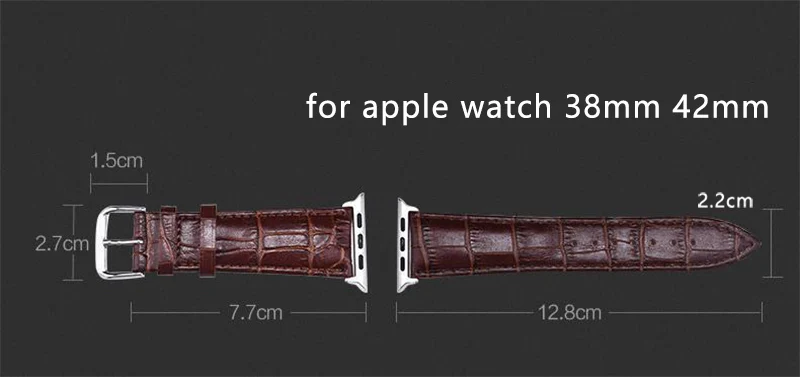 Ремешок из натуральной коровьей кожи для apple watch Series 1 2 3 ремешок 38 мм/42 мм для iWatch 4 ремешок для часов