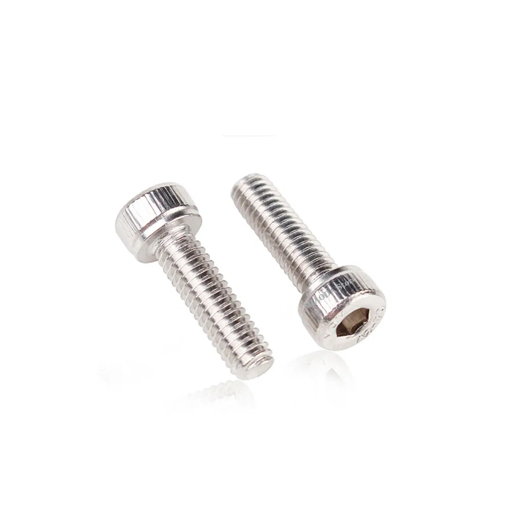 

50Pcs DIN912 M1.6 M2 M2.5 M3 M4 304 Stainless Steel Hexagon Socket Head Cap Screws Bicycle Hex Bolts HW003