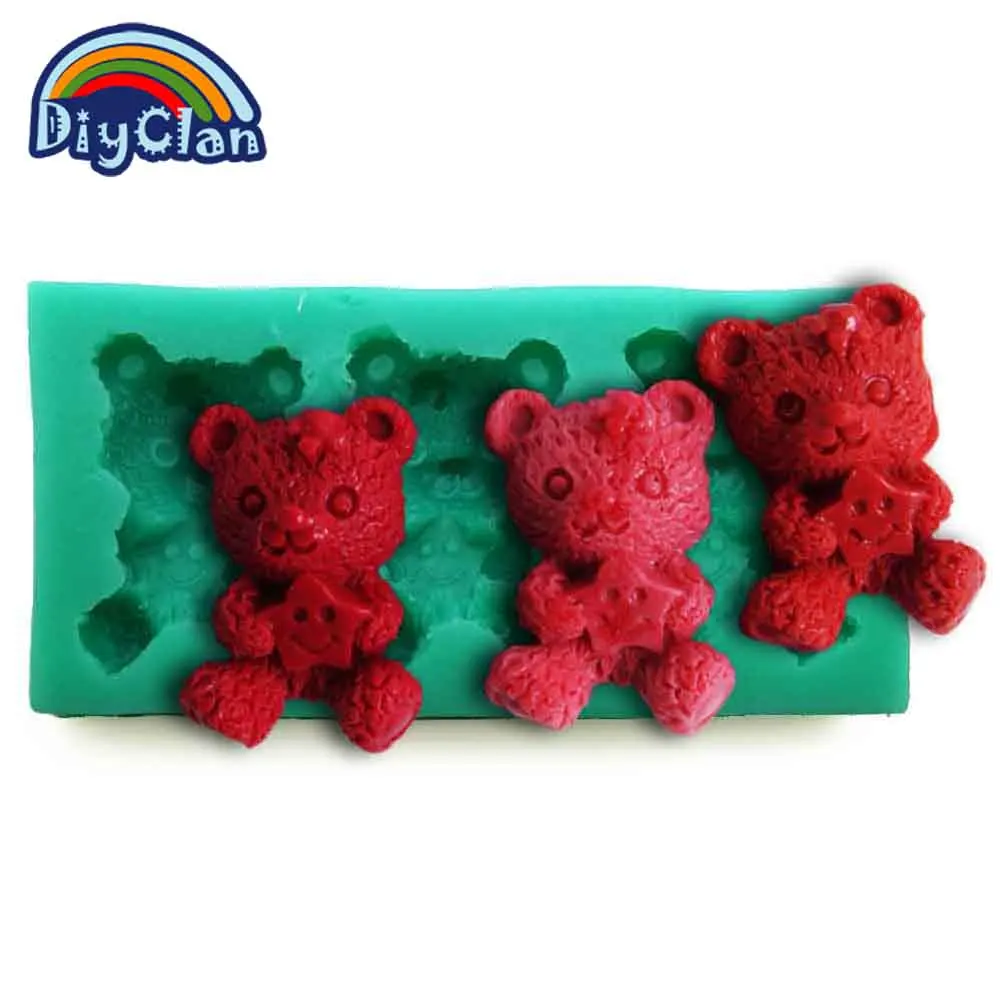Силиконовые формы Медведь для украшения торта пищевой силикон|mold for|silicone moldsilicone