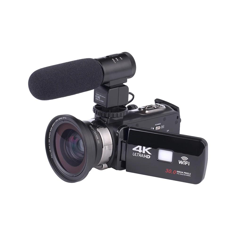 

Multifunction Portable Wide Angle Lens Night Vision Shooting Wifi DVR Digital Camcorder USB External Microphone High Definition