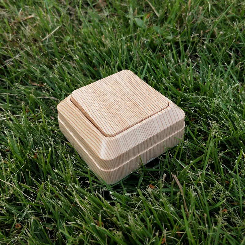 Светильник выключатель одноклавишный выключатель древесины Цвет ...