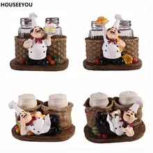 Современные минималистические креативные ремесла, кухонные украшения для хранения смолы, милые поварские шейкеры для перца, специальные аксессуары для соли и перца