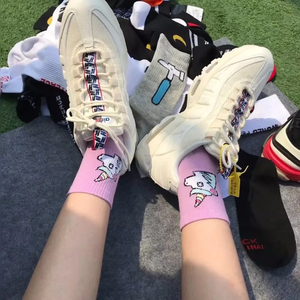 New Unicorn Women Socks Cartoon Animals Ins Popular Funny Socks Purple and Pink Art Happy Crew Socks New Unicorn Women Socks Cartoon Animals Ins Popular Funny Socks Purple and Pink Art Happy Crew Socks