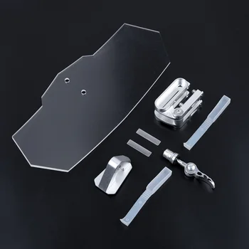 

Adjustable Clip On Windshield Extension Spoiler Wind Deflector Motors Scooter