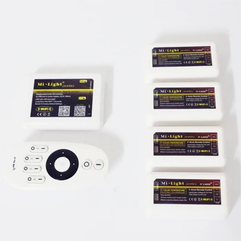 

100% Original Mi Light IOS Android WiFi Controller / 4-Zone CW WW RF Remote Controller / DC12-24V CW WW LED Strip Controller