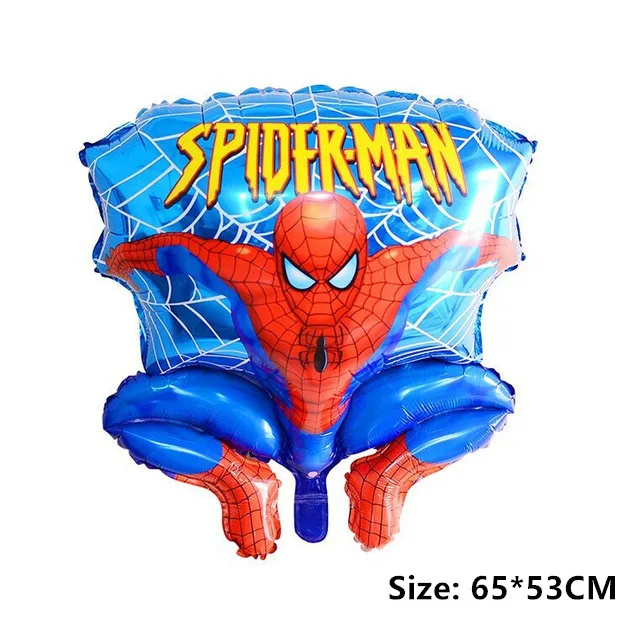 batman spiderman iron man hulk balloon party supplies superhero balloons superman baby super big hero happy birthday ballons toy - Цвет: 1pc