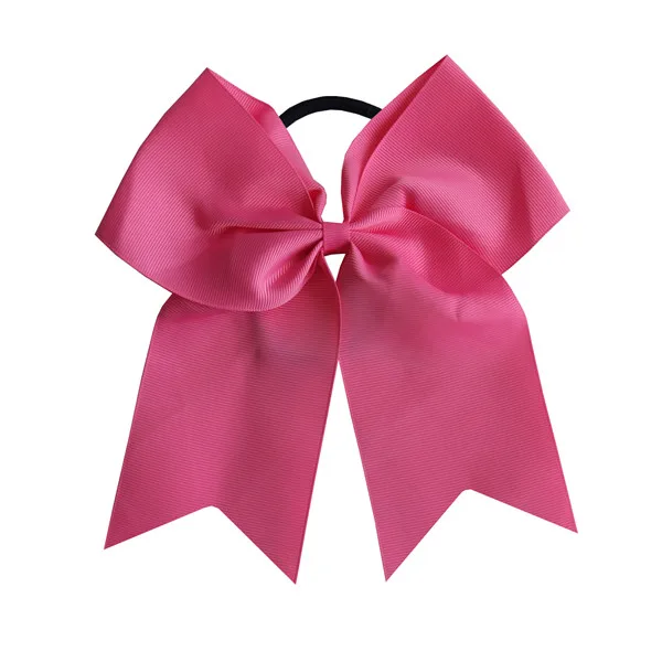 156 Hot Pink 2 шт 8 дюймов бант с Elalstic лентами бант для чирлидинга конский хвост держатель для волос большой бант для волос для маленьких девочек-подростков женский бант для волос - Цвет: 156 Hot Pink