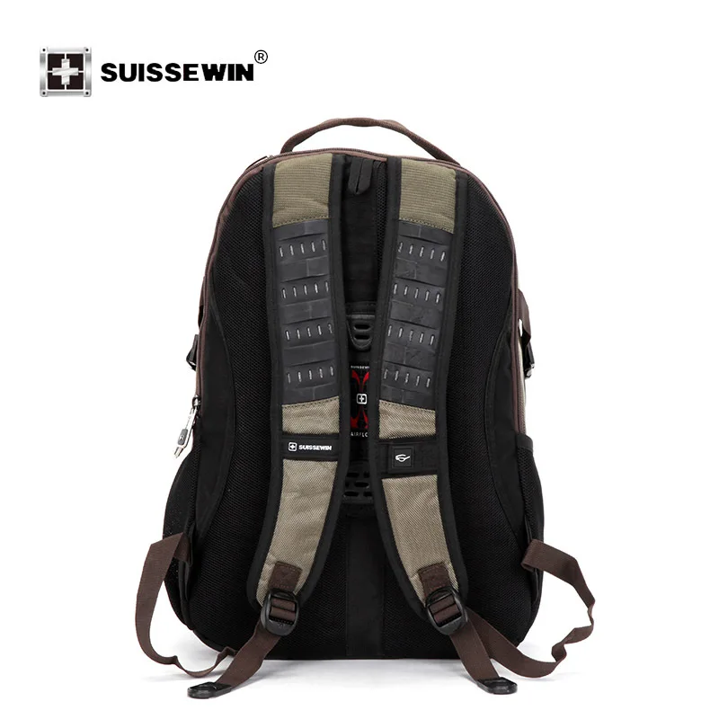  swiss black 8810 sac a dos usb 17 business travel laptop Backpack mochila male backpacking Laptop B