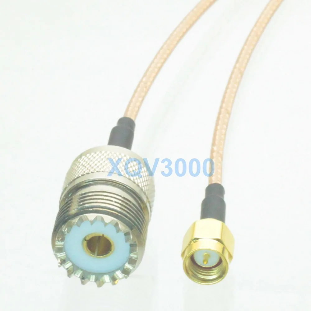 RG316 8 дюймов RF pigtail SMA штекер pin к SO239 разъем UHF прямой кабель Wi-Fi