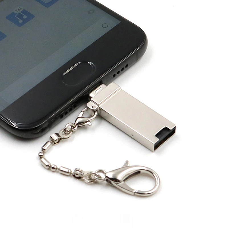 Kebidu Micro USB OTG считыватель карт памяти Алюминиевый адаптер с брелком для микро SD/TF ПК компьютера оптом