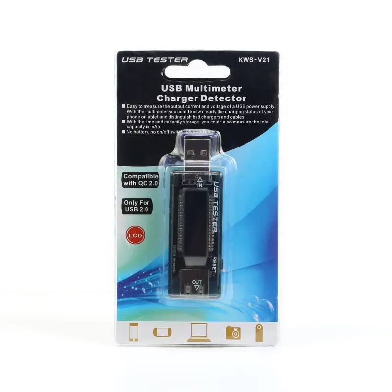 Цифровой USB тестер батареи напряжение банк питания диагностический инструмент зарядное устройство Емкость тестер тока Напряжение доктор Амперметр метр