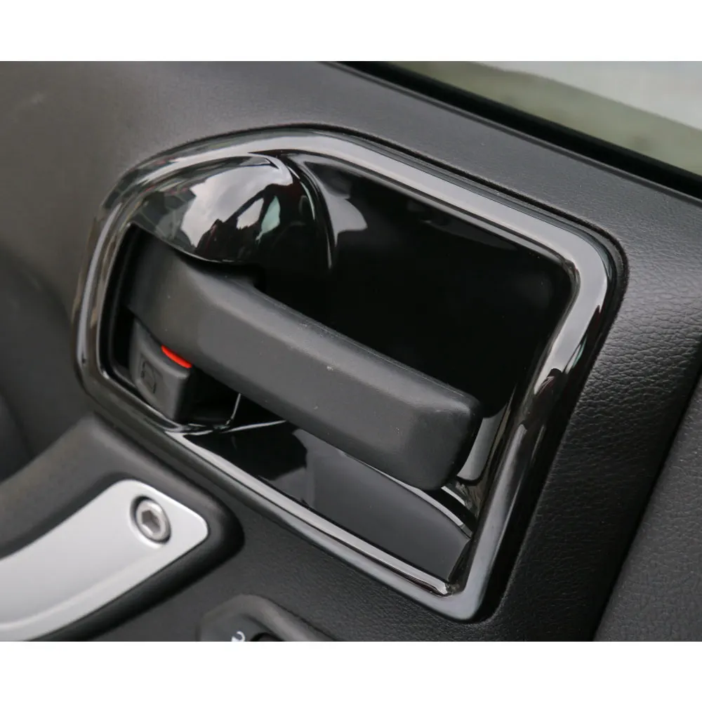 Us 16 89 11 Off Abs Car Inner Door Handle Bowl Catch Cover Trim Frame Decoration For Jeep Wrangler Rubicon 2011 2016 2 Doors In Interior Mouldings