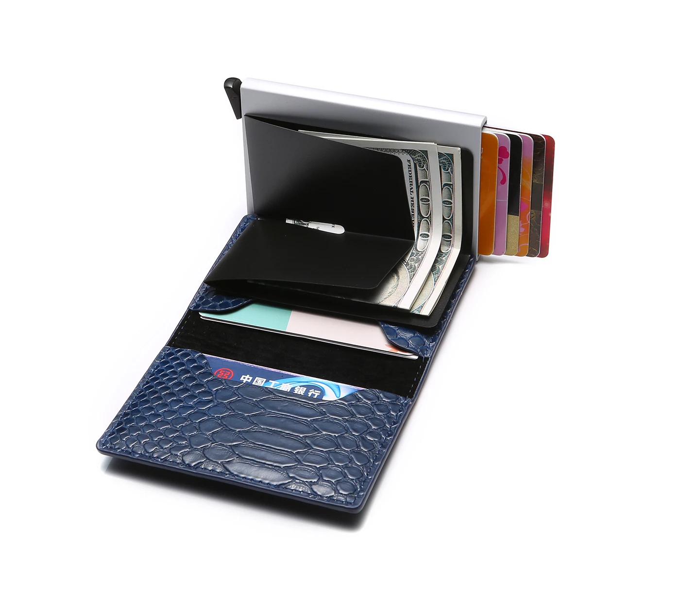 BISI GORO RFID держатель для карт высокое качество чемодан блокировка карты бумажник алюминиевая коробка тонкий бизнес держатель для карт Прямая поставка