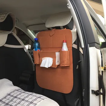 

Car Back Seat Organizer Multi-Pockets Storage Car Seat Back Storage Bag Drink Holder Tissue Box