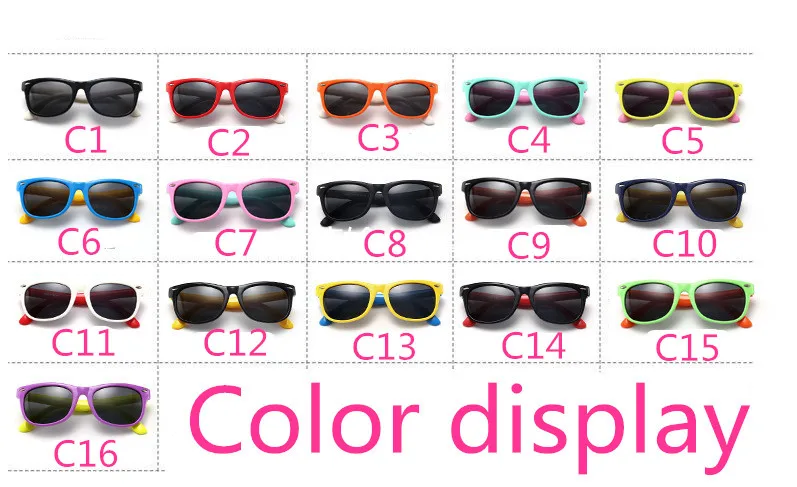 ASUOP 2019 new silicone polarized children's sunglasses UV400 square men and women kids glasses brand designer soft sunglasses (13)