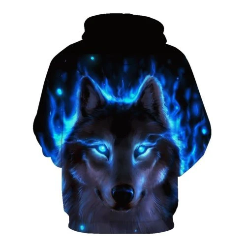 Neue Stil 3D Wolf Hoodie Galaxy Wolf Grafiken Sweatshirt Jacke