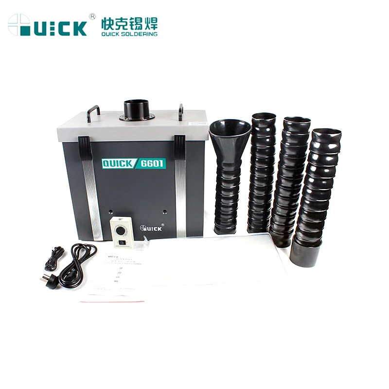 QUICK 6601/6602 Single/Dual Position Smoke Purification System with Adjustable Air Volume and Adjustable Air Pipe Position