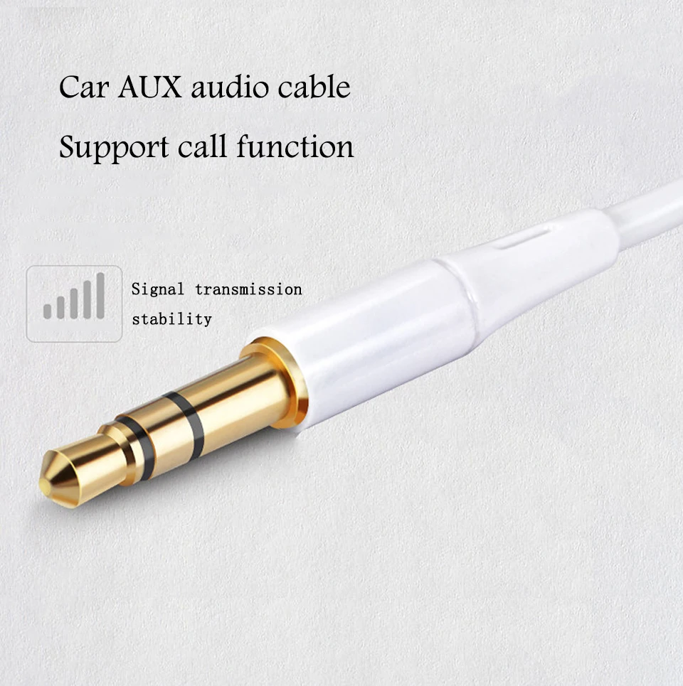 3.5mm Car Audio Aux Cable Male to Male 4 Knot Stereo Earphone Extension Cord 1.2m aux cable Line For MP3 MP4 Sound 2018 New (1)