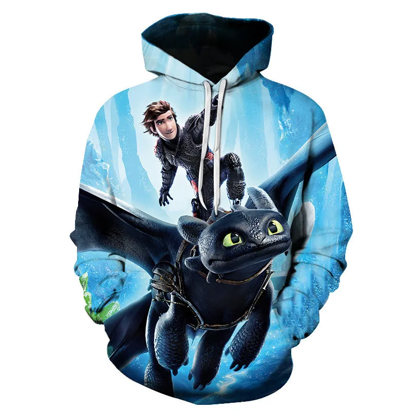 How To Train Your Dragon Men's 3D Print Hoodies 2019 New Casual Hip pop Toothless  Printed Sweatshirts Streetweawr Outwear Tops (1)
