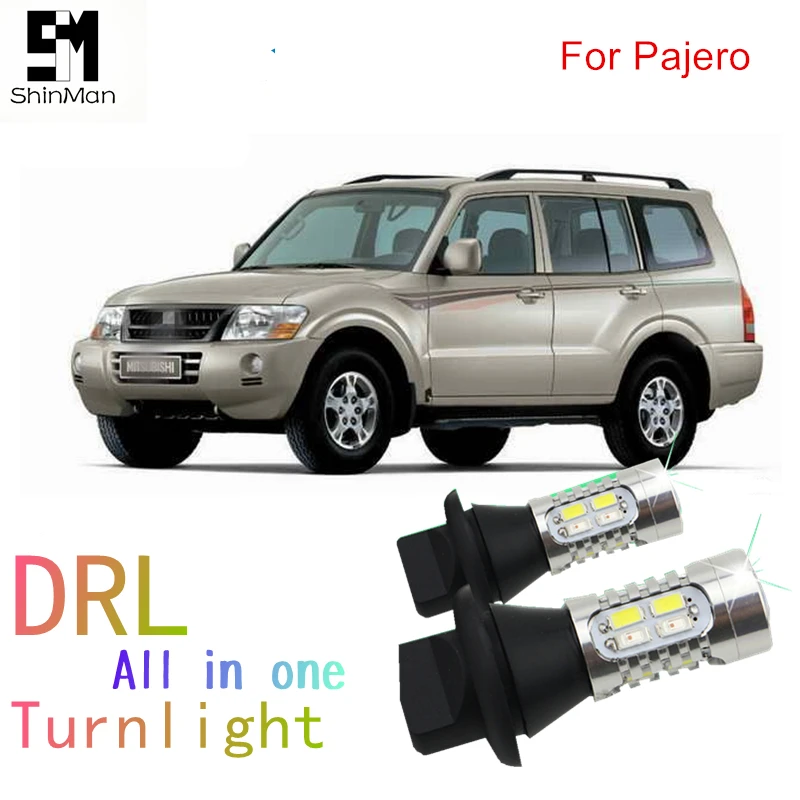 Shinman поворотный сигнал DRL для Mitsubishi pajero sport светодиодный дневные ходовые огни и