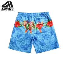 Быстросохнущая пляжная одежда для Для мужчин цветок пляжные шорты летние Серфинг Плавание шорты мужской Плавание Мужские Шорты для купания Hybird шорты AM2112