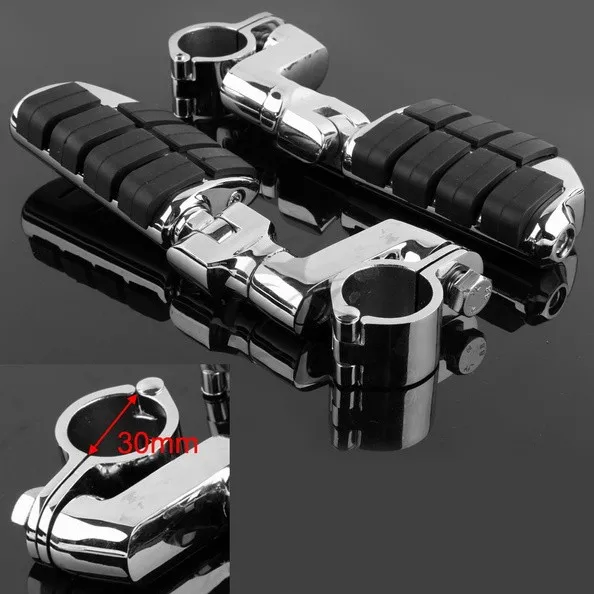 Universal Chrome Front Left&Right Footrest Foot Pegs For Honda