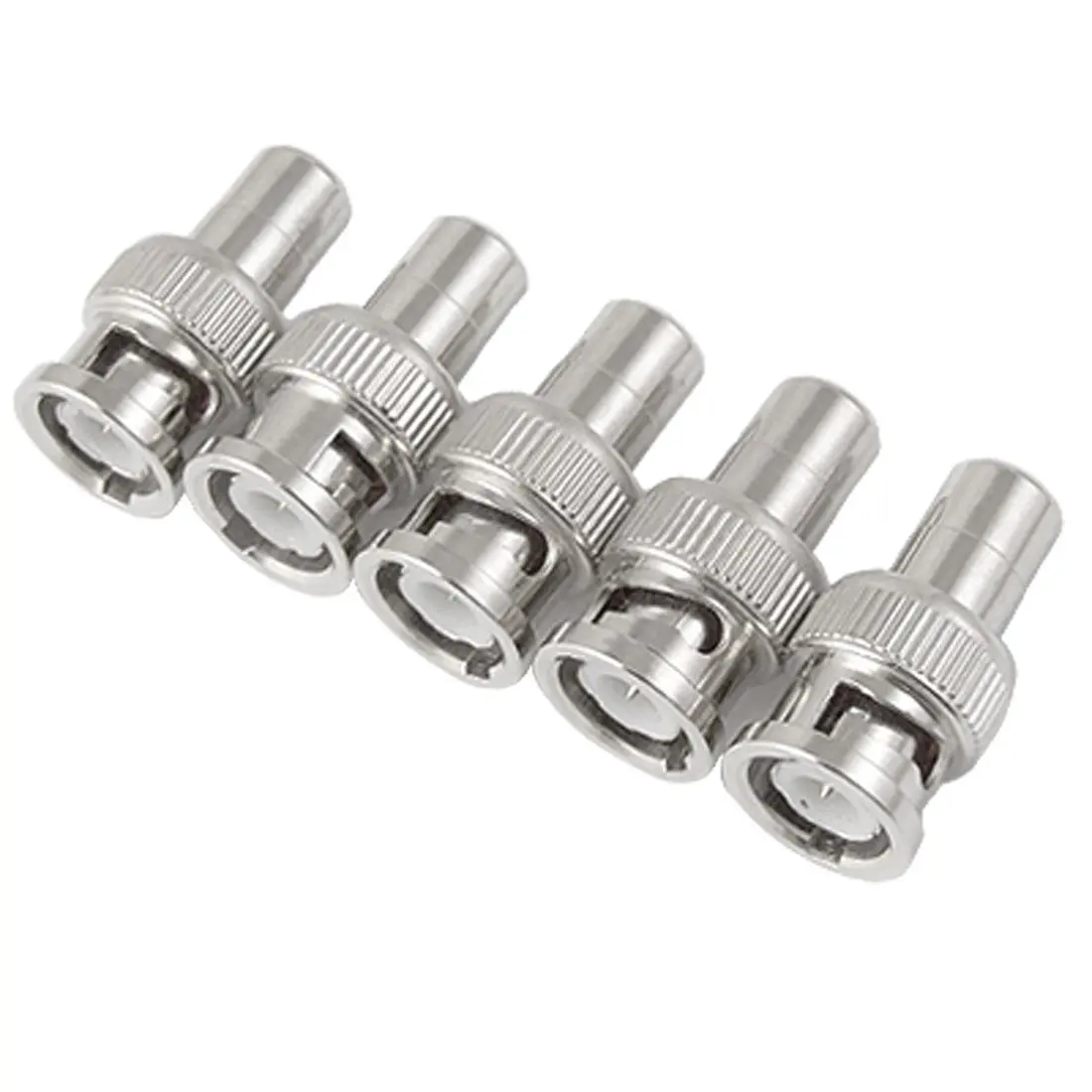 

5 Pcs BNC Male Plug to RCA Female RF Coaxial Connector for CCTV Video