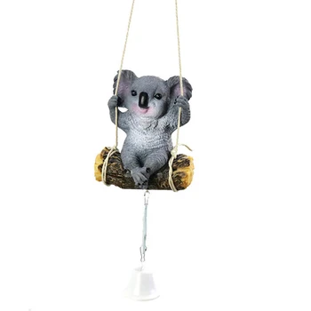 

Koala Wind Chime Swing Animal Wind Bell Resin Hanging Ornament Musical Toy Window Decoration Sloth