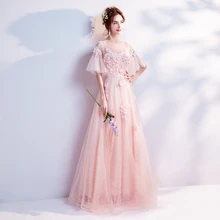 Распродажа Robe De Soiree, длинное вечернее платье с розовыми кристаллами и бисером, сексуальное прозрачное вечернее платье для невесты, банкета, выпускного вечера