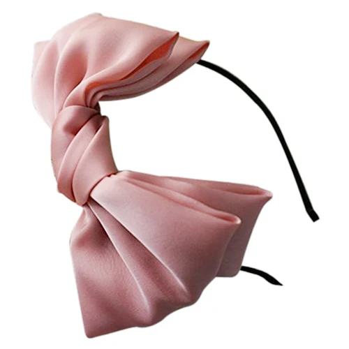 1X милые в Корейском стиле с большим бантом лента для волос, бабочка лента для волос(розовый
