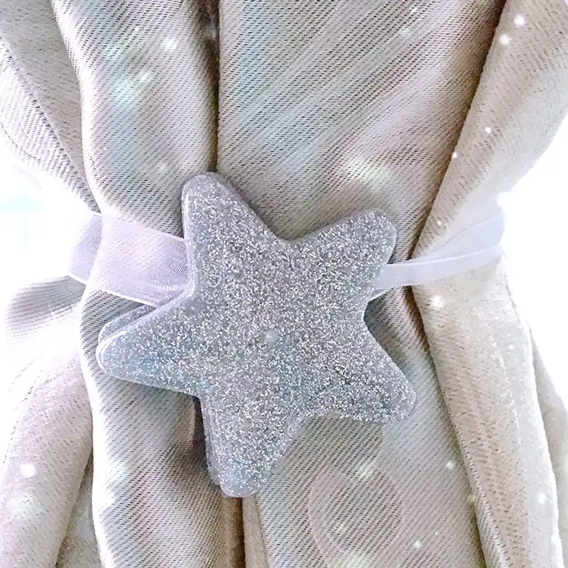 1pcs Star Curtain Buckle Magnetic Curtain Tie Back Holder Diy