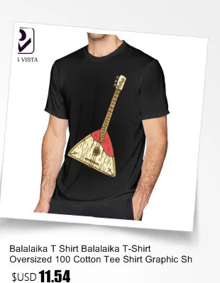 Balalaika, футболка, Balalaika, футболка с коротким рукавом, Мужская футболка, с принтом, хлопковая, Пляжная, негабаритная, забавная футболка