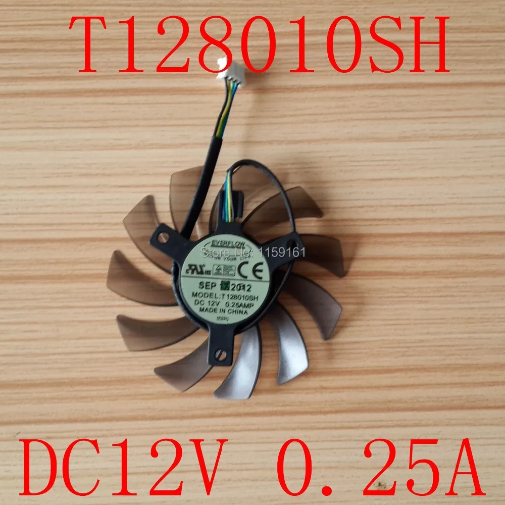 

Free shipping Cooling FAN EVERFLOW T128010SH 12V 0.25A 4pin 75X75X10MM Frameless graphics card fan
