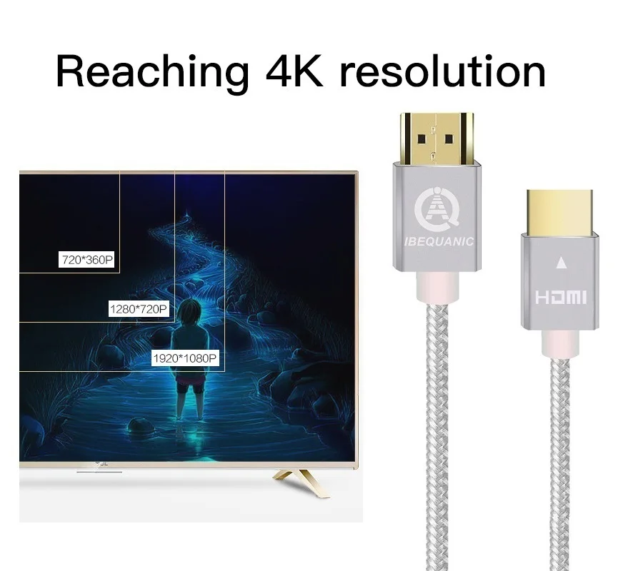 Кабель HDMI 2,0 1 м 2 м 3 м 5 м позолоченный штекер-высокая скорость 18 Гбит/с-Позолоченные разъемы-Ethernet, возврат звука