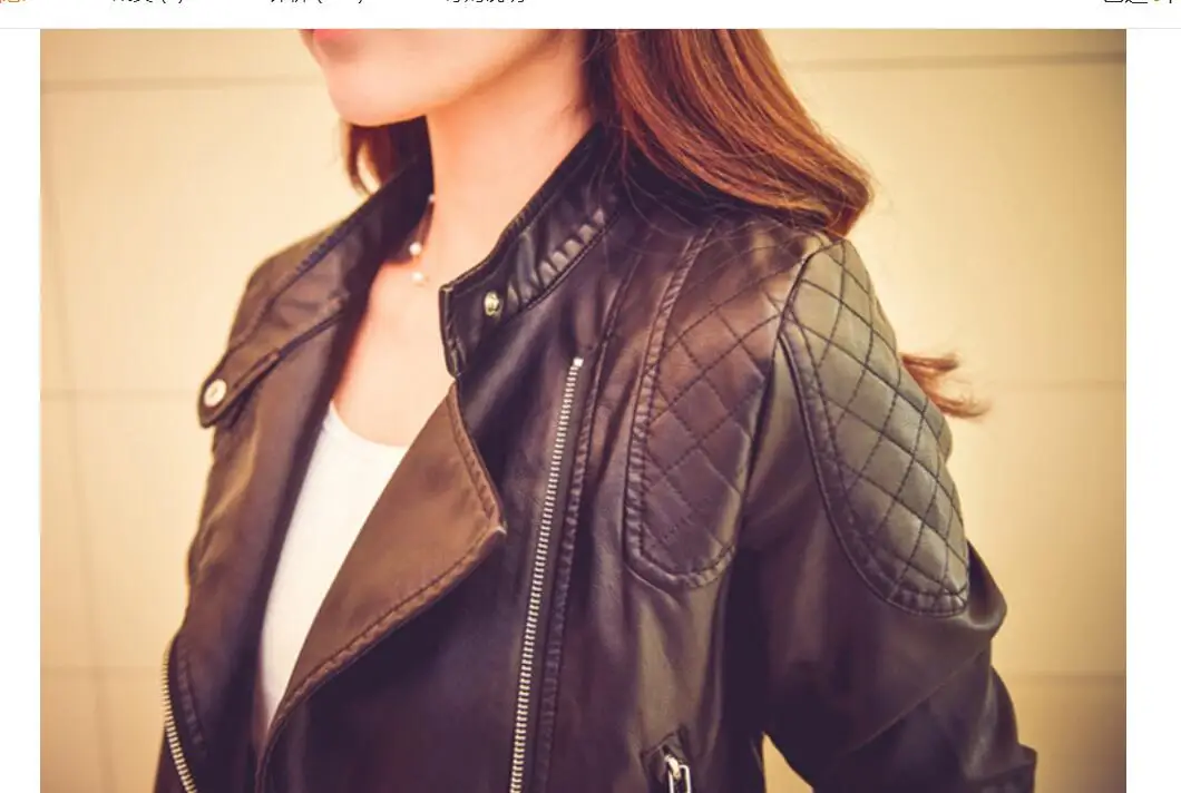 Мотоциклетная зимняя кожаная куртка из искусственной кожи, Женское пальто из искусственного меха, женская тонкая короткая байкерская куртка, базовая теплая плюшевая верхняя одежда
