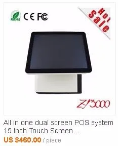 Белый Q8, 1037u 4 Гб ОЗУ 64 Гб SSD 5 проводной резистивный usb сенсорный экран pos терминал все в одном сенсорный двойной экран pos система