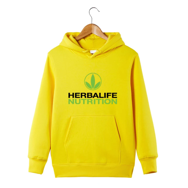 Толстовка Herbalife с рисунком питательного питания для мужчин и женщин зеленая