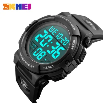 

SKMEI Chrono Men Watch Top Luxury Brand Sport Watch Electronic Digital Male Wrist Clock Man 50M Waterproof Men's Watches 1258