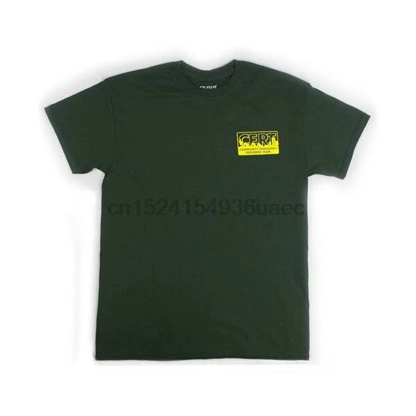 

CERT Logo T-Shirt Green C.E.R.T. Community Emergency Response Team Gear Shirt