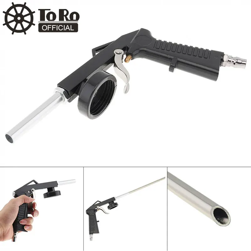 TORO Universal Gray Car Pneumatic Spray Gun Chassis Armor Special Varnish Air Pipe Nozzle Tool for Automotive Chassis Spraying automotive electronic stethoscope car sound tester engine chassis repair tool six channel electrical circuit system tester