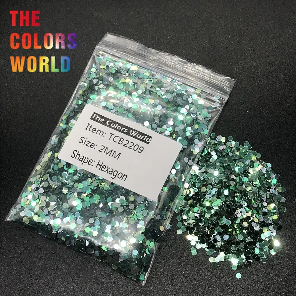 

TCB2209 Hexagon Shape Metallic Luster Colorful Series Nails Glitter Nail Art Decoration Makeup Body Glitter Henna Handwork DIY