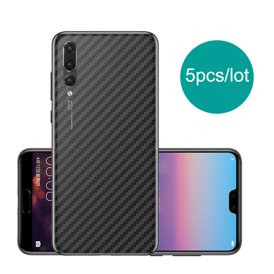 Углеродное волокно для huawei mate 20 P30 P20 Pro Lite Honor 20 9X Pro 10 8x P Smart задняя наклейка с защитой экрана пленка