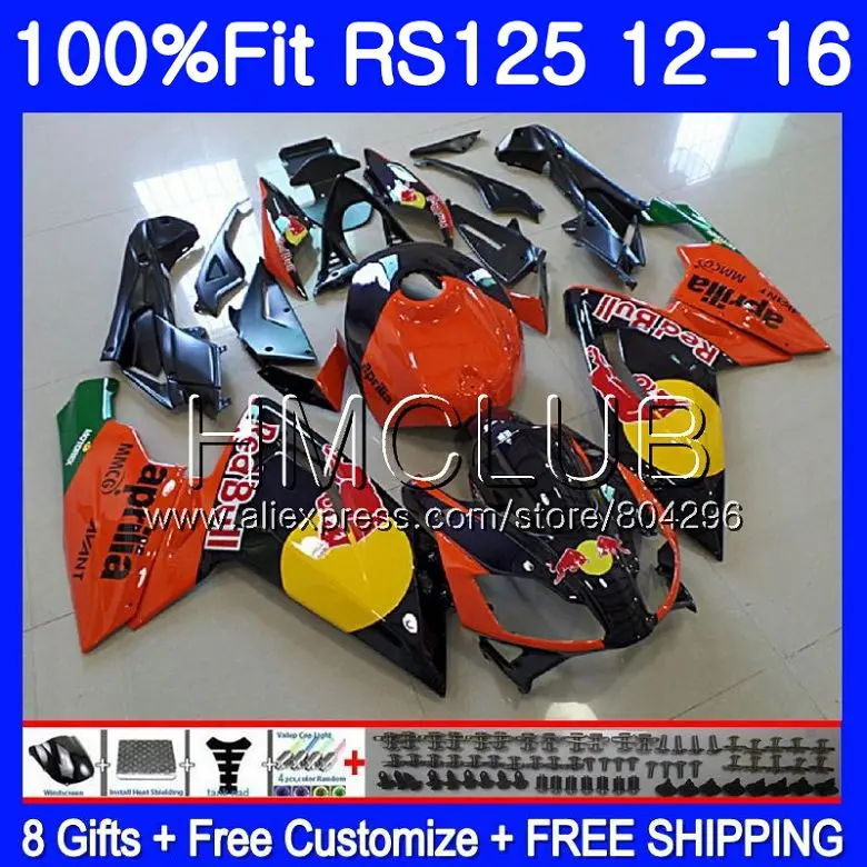 

Injection Yellow red For Aprilia RS-125 RS125 12 13 14 15 16 120HM21 RS125R RS4 RSV125 RS 125 2012 2013 2014 2015 2016 Fairing