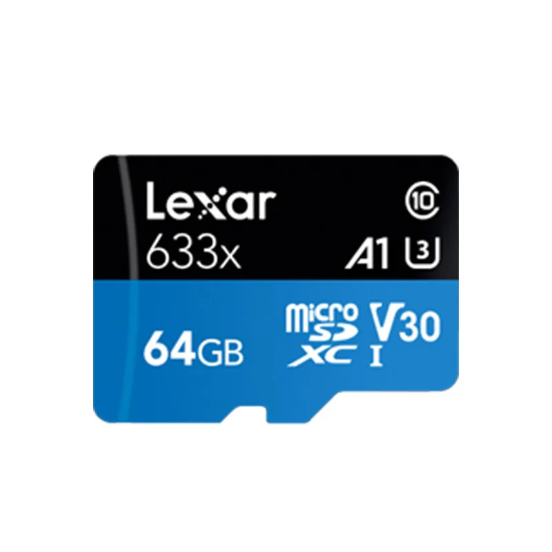 Lexar TF карты 256 ГБ Micro SD карты 128 ГБ Флэш-карта памяти 32 Гб 64 Гб Макс 95 МБ/с. SDXC карты памяти SDHC карты для Gopro DJI nintendo переключатель - Емкость: 64GB