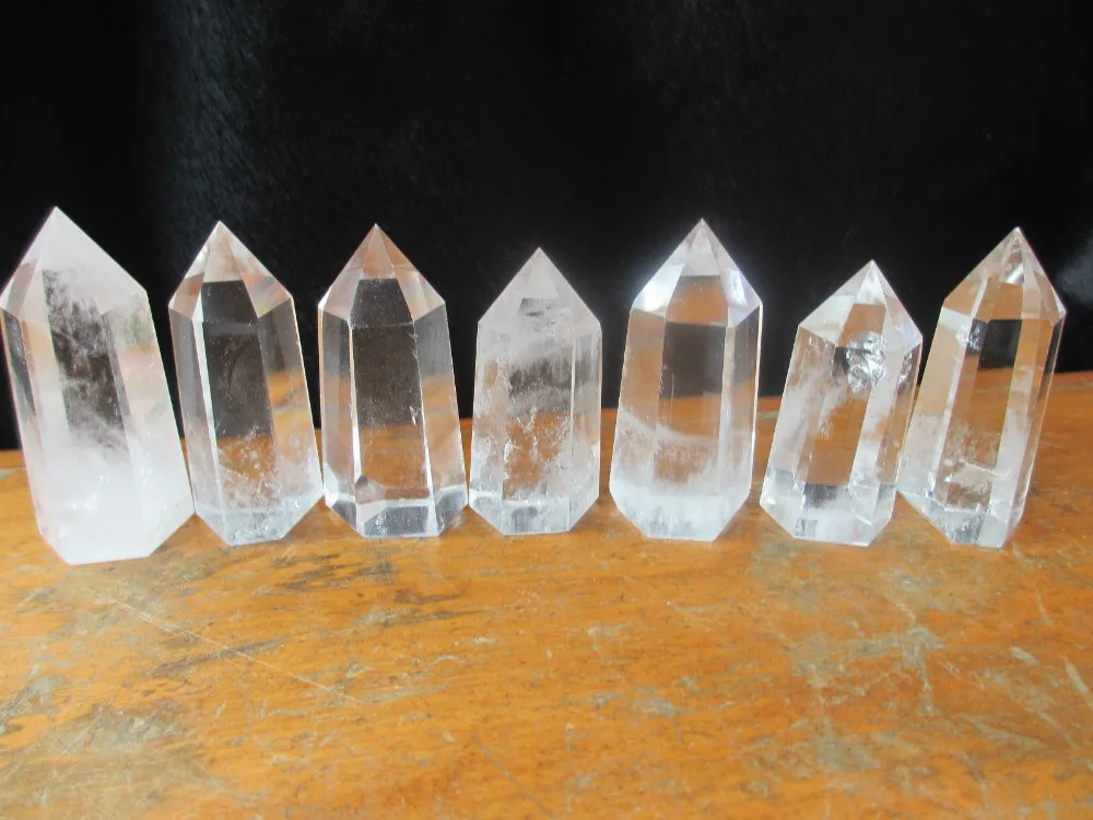 

huij 00854 AAA+++7 NATURAL TRANSPARENT QUARTZ CRYSTAL POINT HEALING Bronze Statue