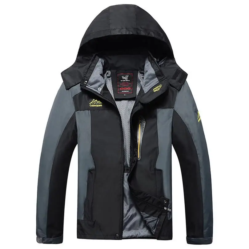 

Big Size 6XL,7XL,8XL Male Jacket Autumn Winter men Outdoor sport Camping Hiking Hunting Waterproof Windproof Jacket Windbreaker
