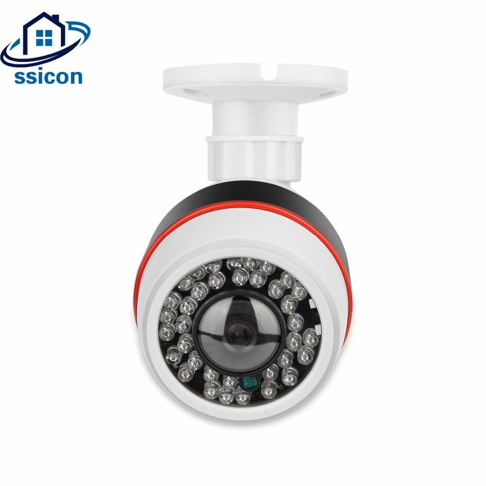 

SSICON 2MP 180 Degree 360 Degree POE Camera Wide Angle View 32Pcs IR Leds Security Panoramic Fisheye IP Camera Bullet